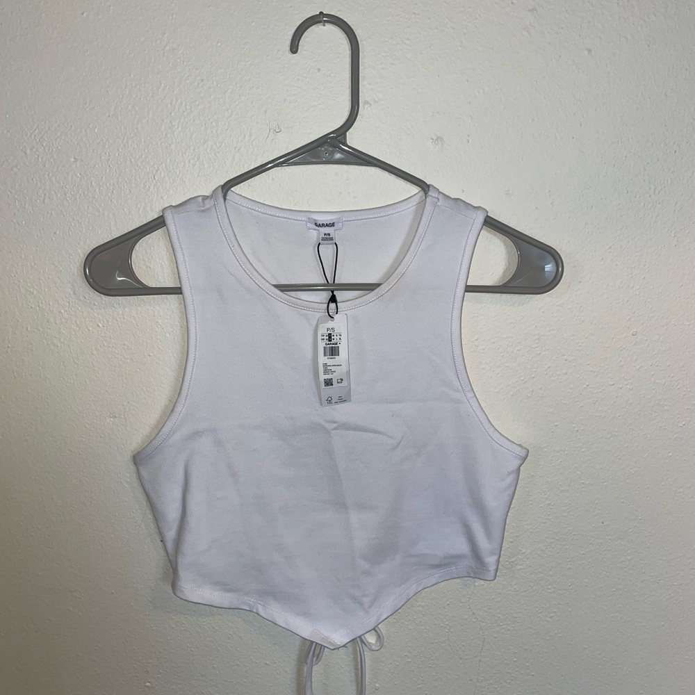 GARAGE Size Small Open Back Tie Tank Top